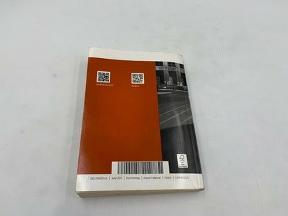 2014 Ford Fusion Owners Manual Set with Case OEM R01B14001