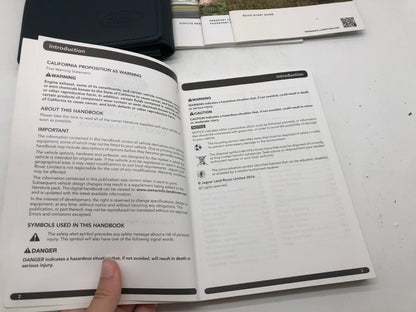 2017 Land Rover Discovery Sport Owners Manual Set with Case OEM A02B21003