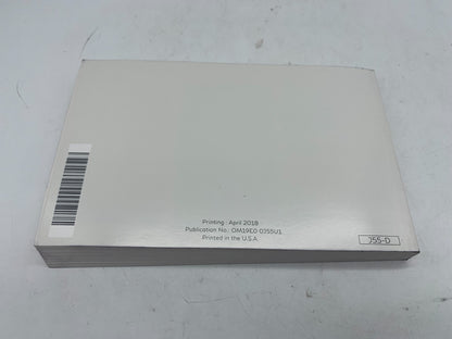 2019 Infiniti QX50 QX 50 Owners Manual Set with Case OEM