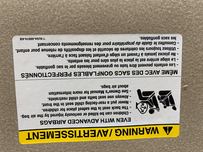 2005-2011 Ford Mustang Passenger Sun Visor Beige OEM A03B40002