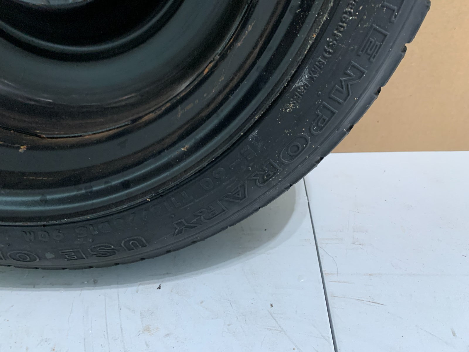 2010-2013 Mazda 3 Mazda3 15" Spare Tire Compact Donut T115/70D15 Emergency Spare