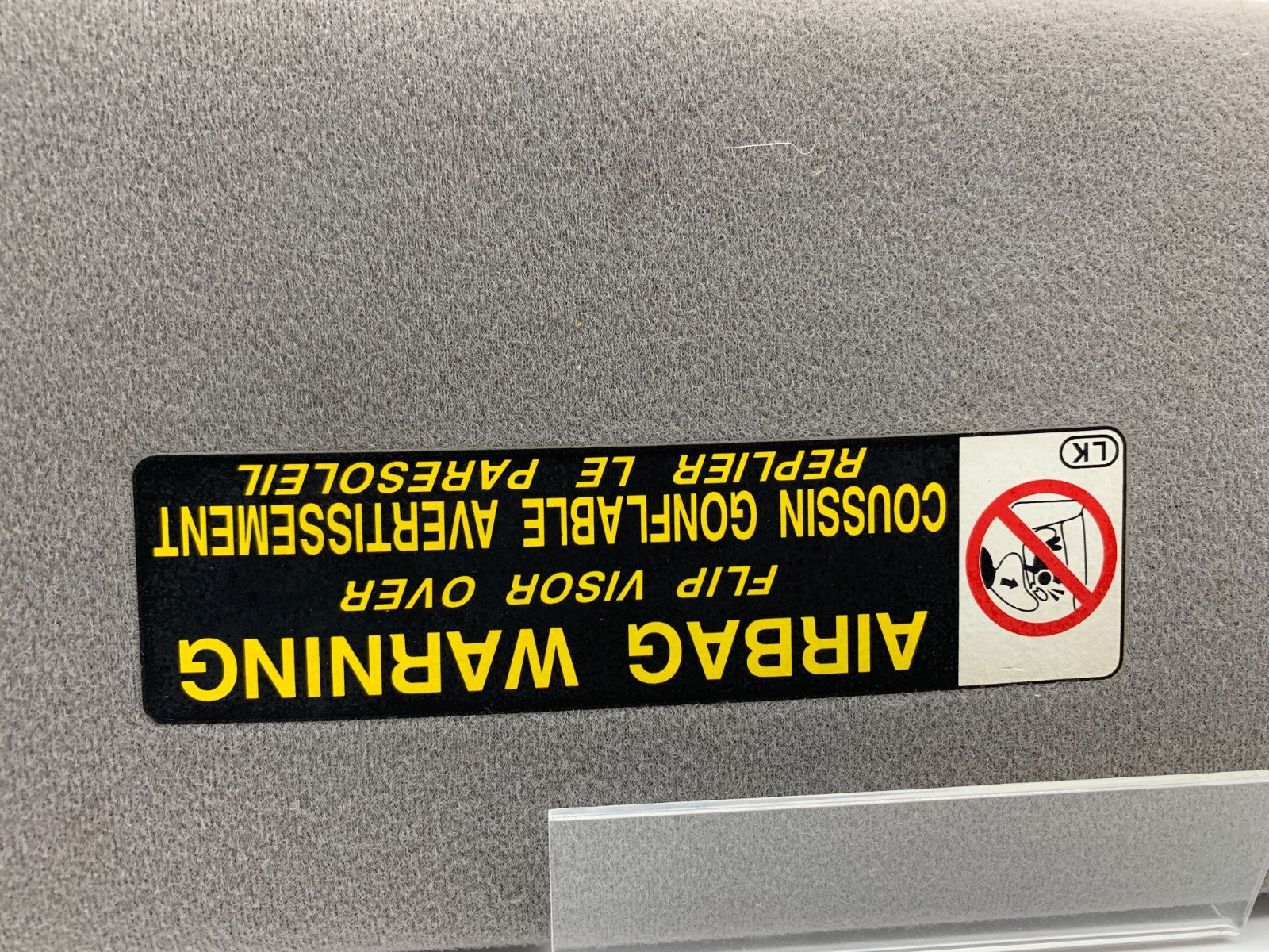 2002-2003 Lexus ES300 Driver Sun Visor Gray Illuminated OEM D01B20033