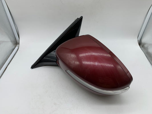 2009-2012 Hyundai Genesis Sedan Driver Side View Power Door Mirror Red C02B01009