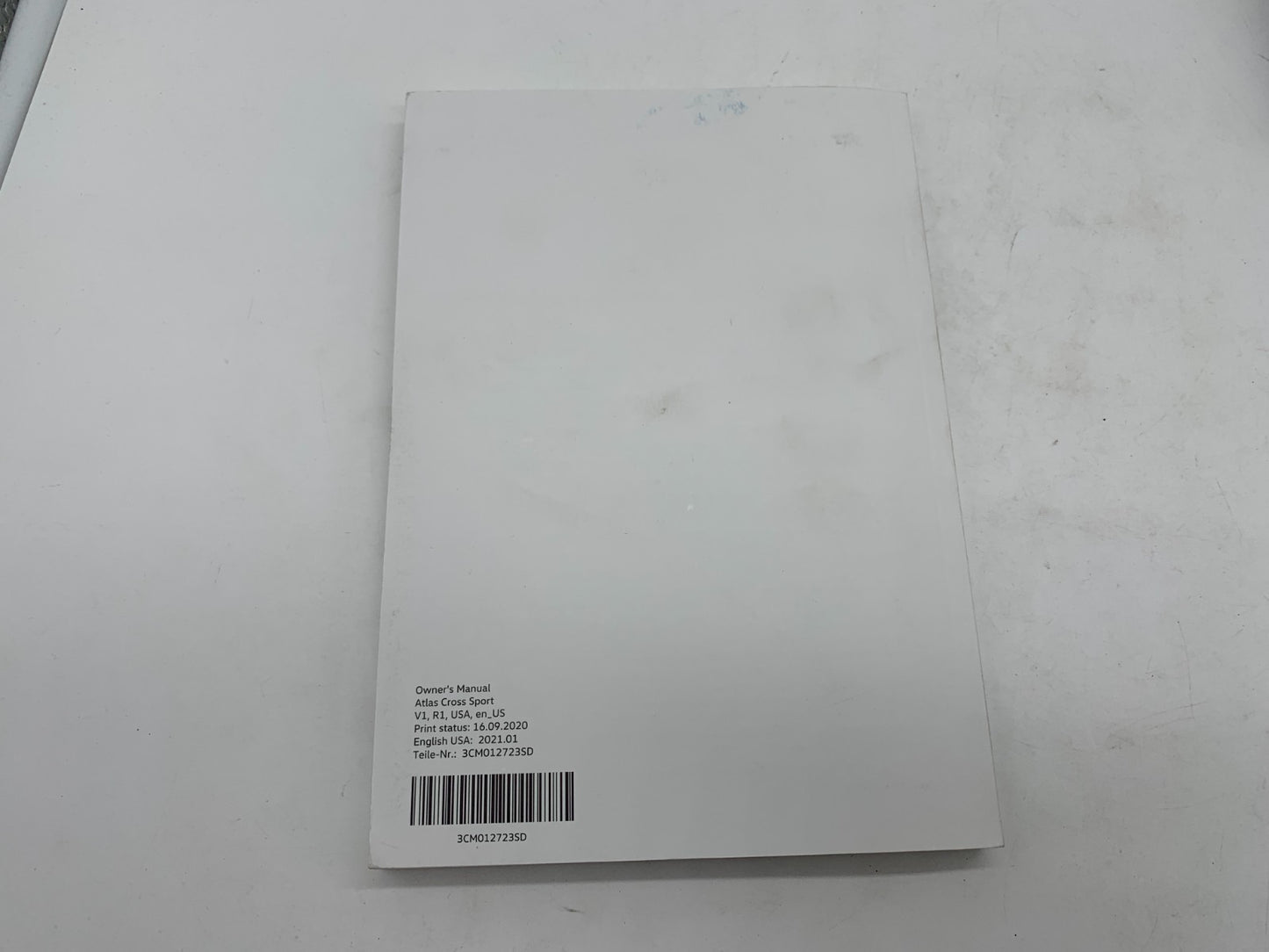 2021 Volkswagen Atlas Owners Manual Set with Case OEM D01B66026