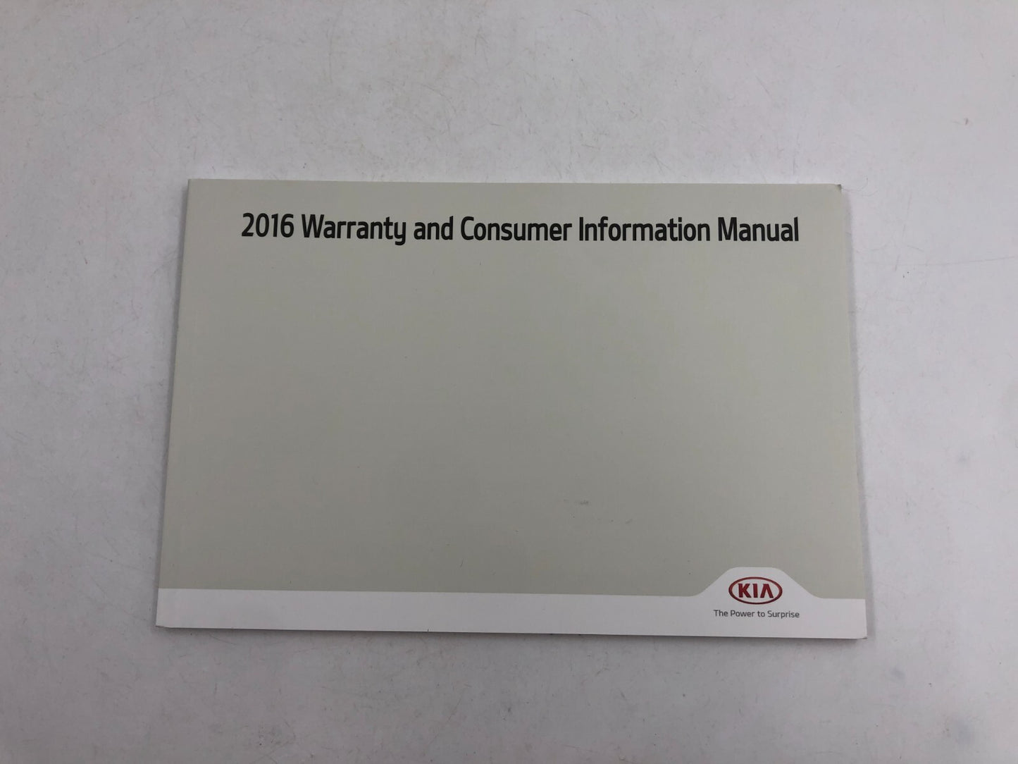 2016 Kia Optima Owners Manual Set with Case OEM D03B27020