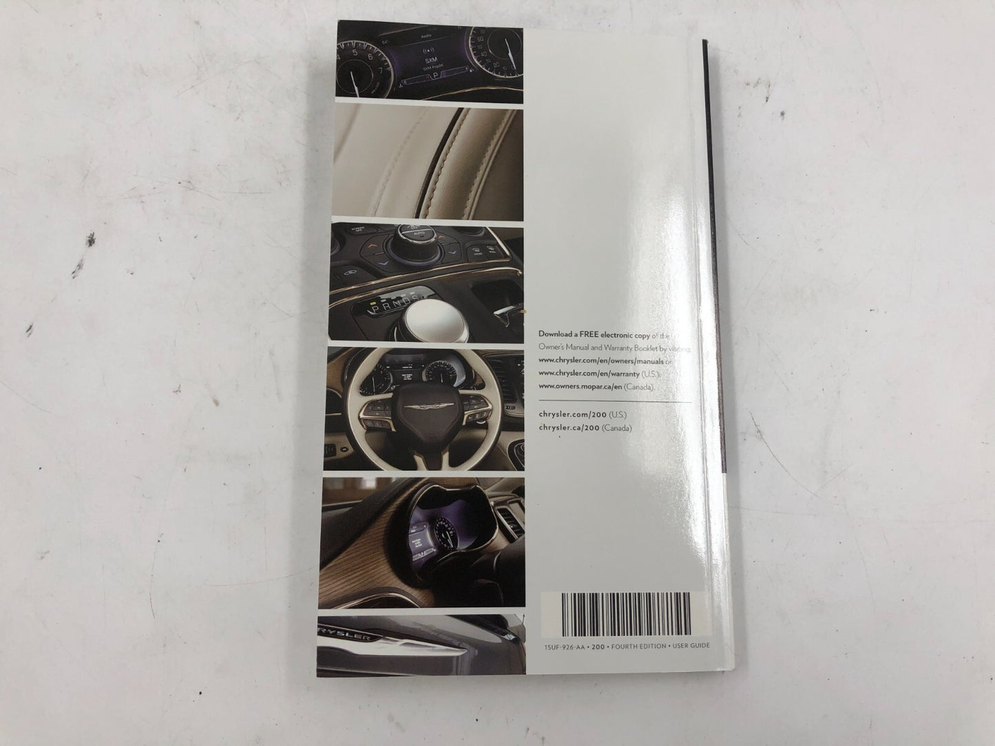 2015 Chrysler 200 Owners Manual with Case OEM C03B68011
