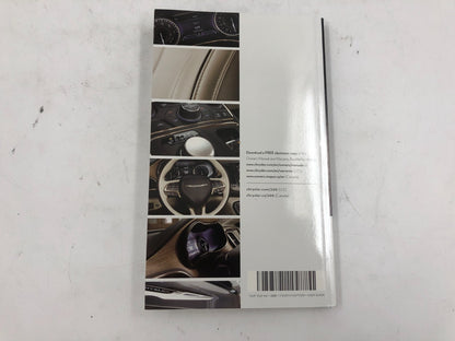 2015 Chrysler 200 Owners Manual with Case OEM C03B68011