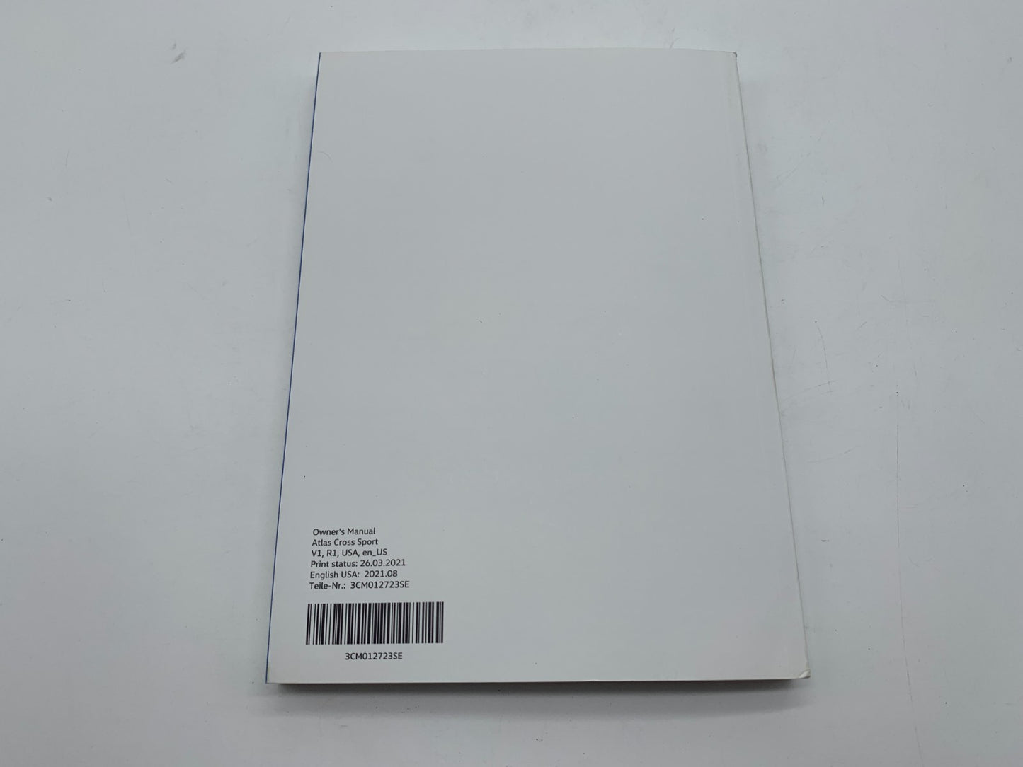 2022 Volkswagen Atlas Cross Sport Owners Manual Set with Case OEM B03B03009
