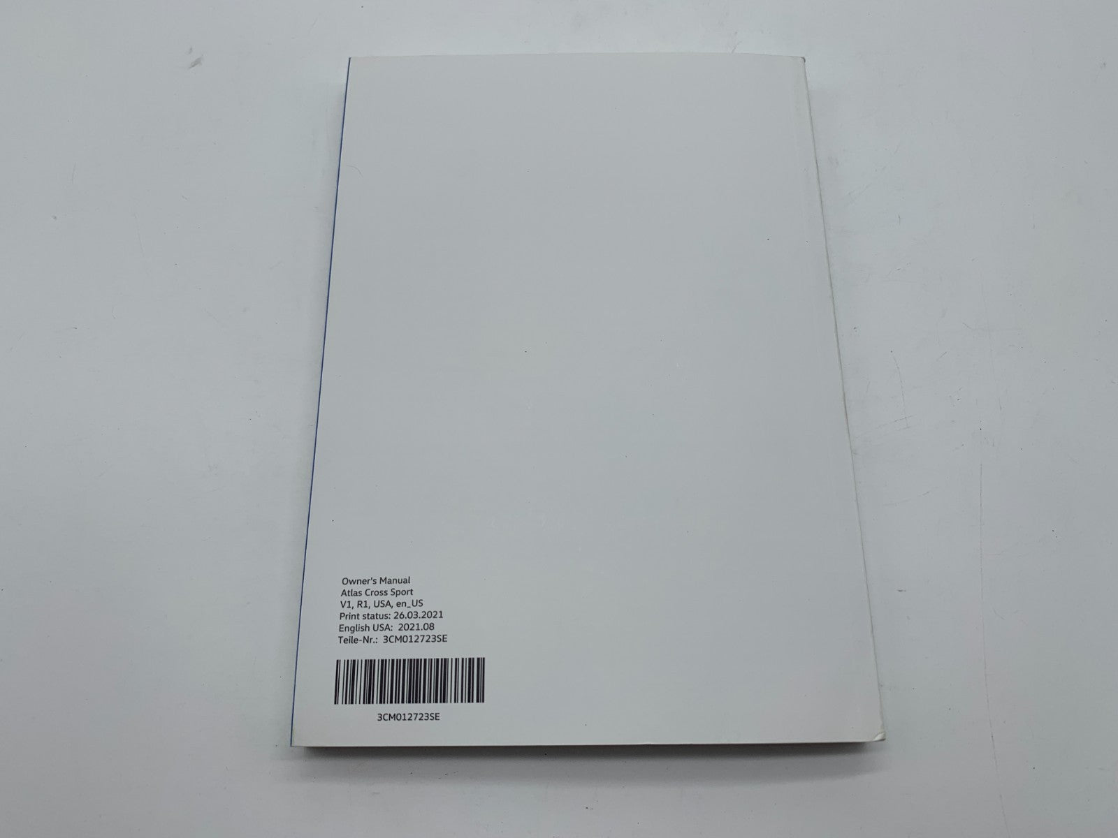 2022 Volkswagen Atlas Cross Sport Owners Manual Set with Case OEM B03B03009