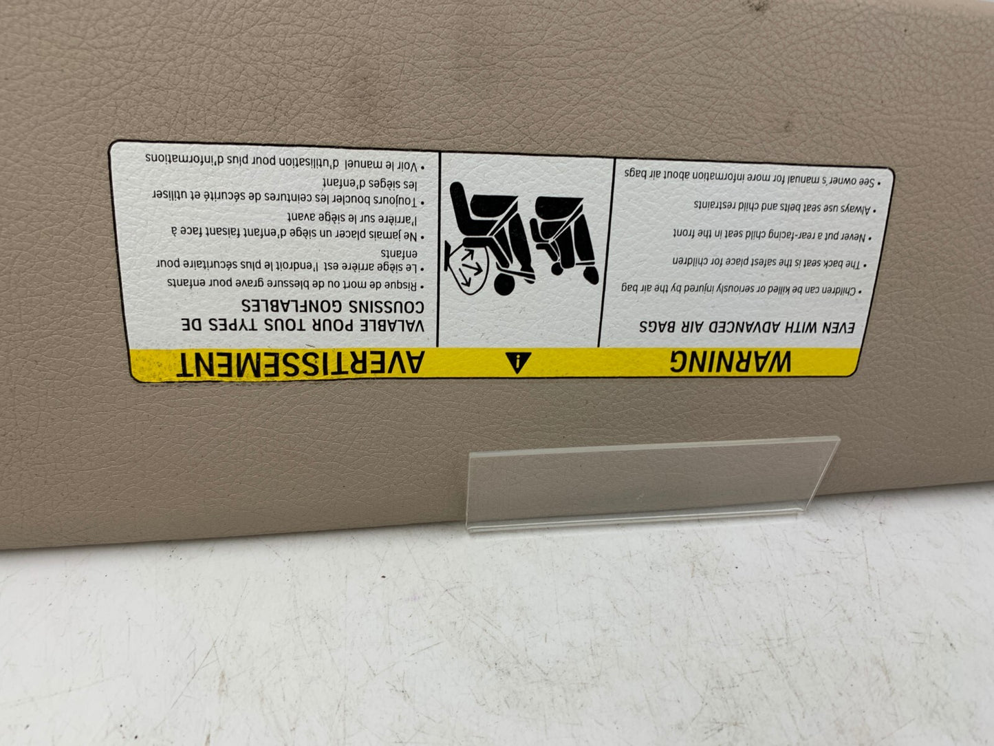 2010-2016 BMW 535i Driver Sun Visor Gray Illumination OEM B02B38062