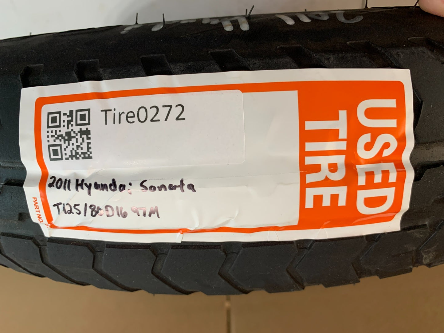 2006-2014 Hyundai Sonata 16" Spare Tire Compact Donut OEM T125/80D16 OEM