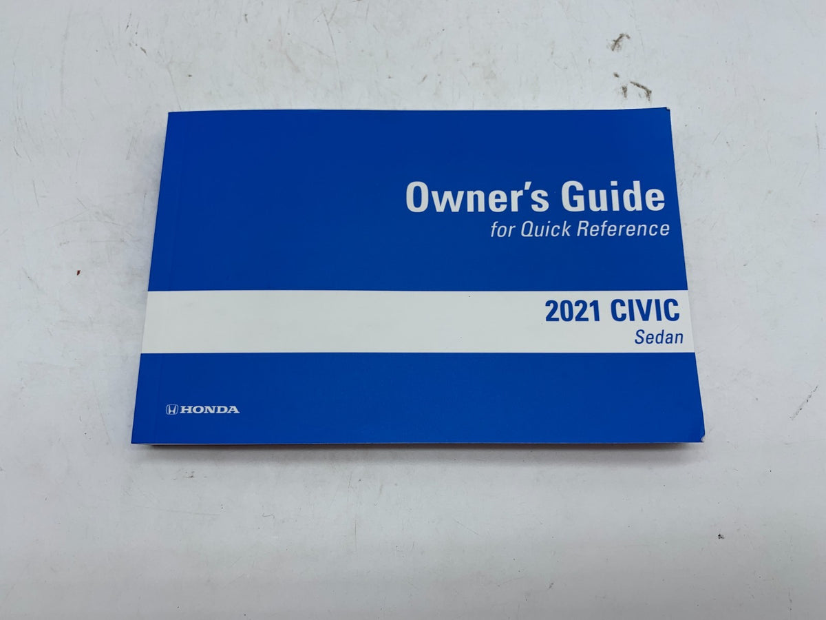 2021 Honda Civic Sedan Owners Manual Set with Case OEM B03B35003