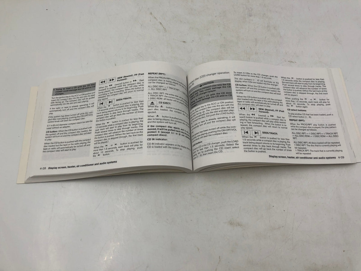 2004 Nissan Maxima Owners Manual OEM