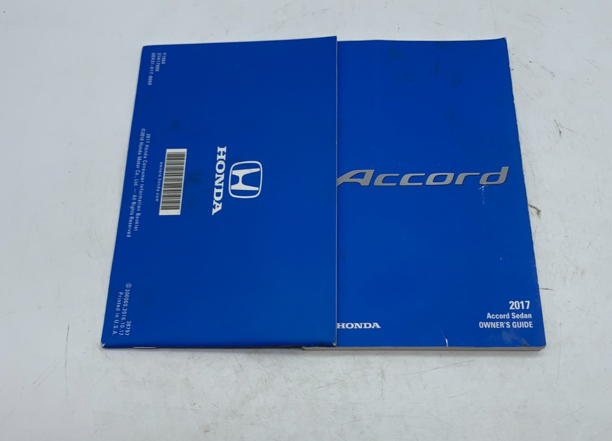 2017 Honda Accord Sedan Owners Manual Set OEM A01B24024