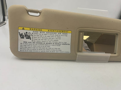 2007-2009 Lexus ES350 Passenger Sun Visor Tan OEM D02B33081