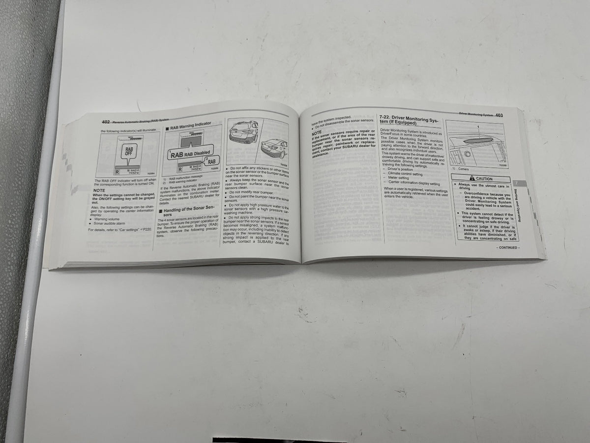 2021 Subaru Legacy Owners Manual Set with Case OEM R01B24033