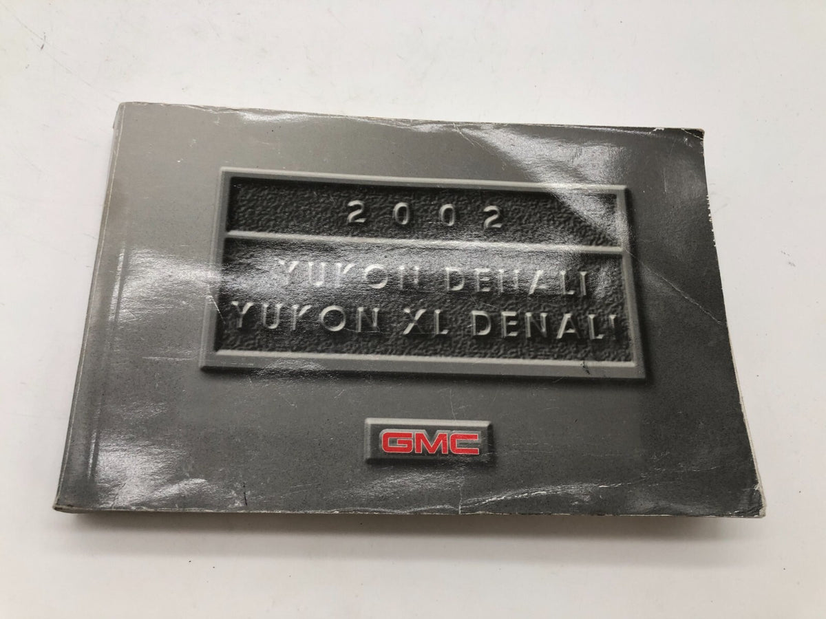 2002 GMC Yukon 1500 Owners Manual with Case OEM C01B53027