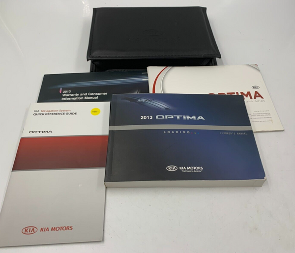 2013 Kia Optima Owners Manual Set with Case OEM I03B07055