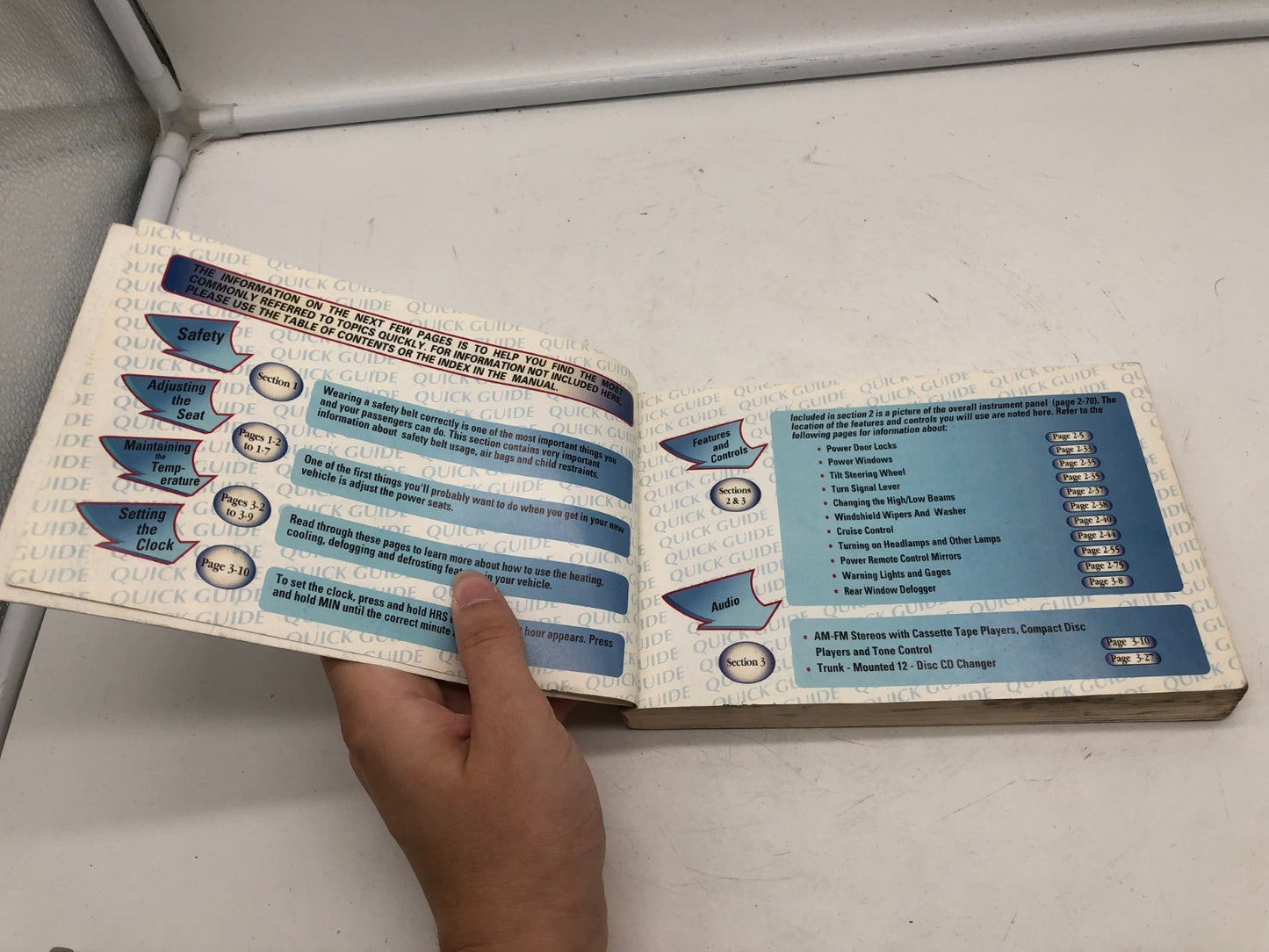 1998 Buick Park Avenue Owners Manual OEM C02B45003