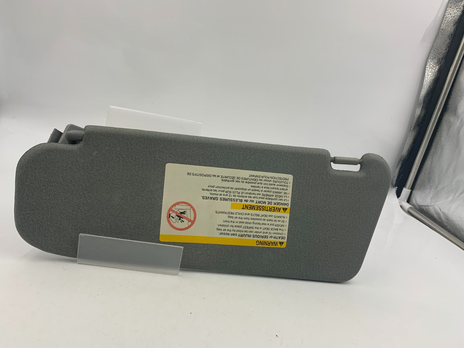 2004-2011 Chevy Aveo Wave Passenger Sun Visor Gray OEM B03B42050