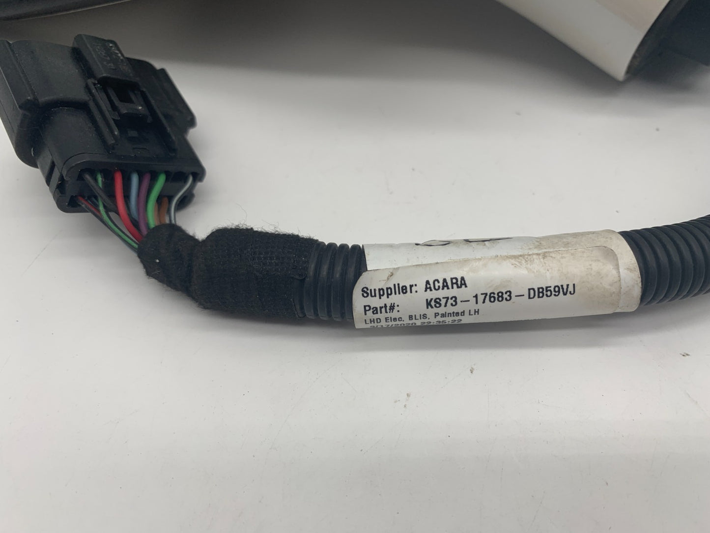 2019-2020 Ford Fusion Driver Side View Power Door Mirror White BSA OEM C04B49072