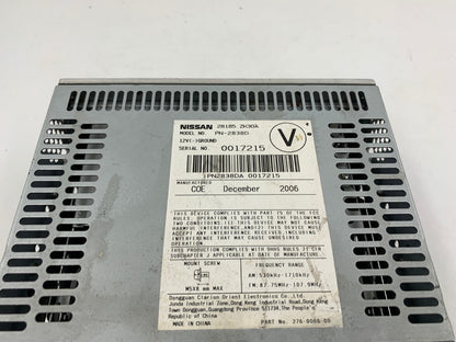 2007 Nissan Maxima AM FM CD Player Radio Receiver OEM A02B52057