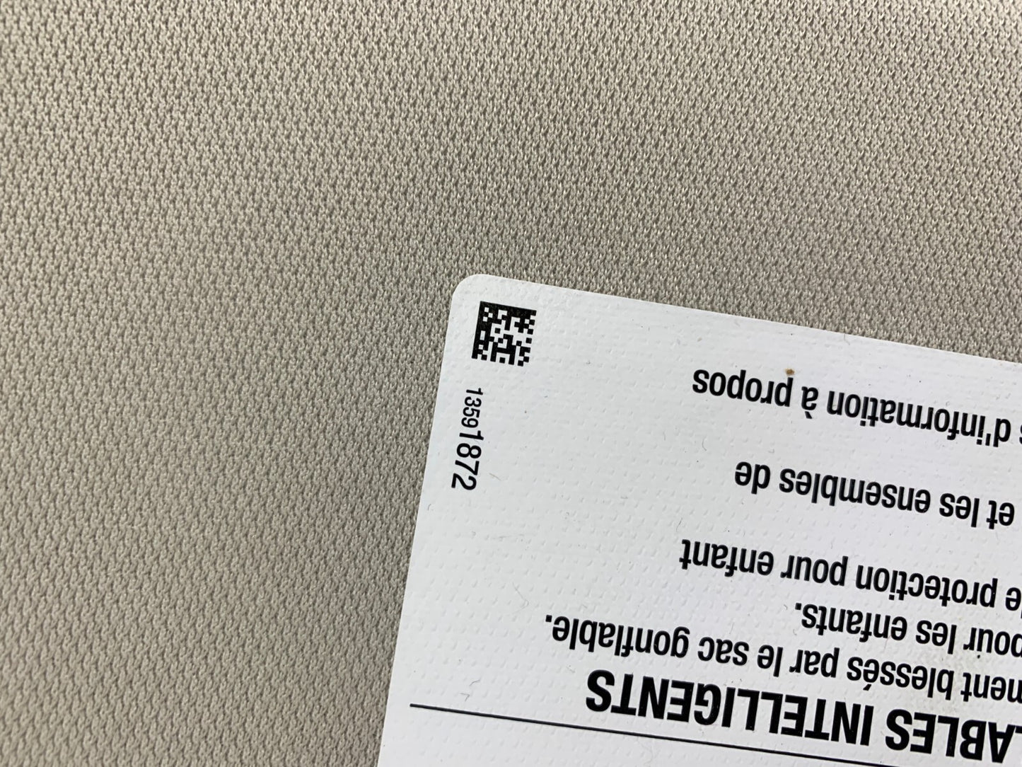 2021-2022 Buick Envision Passenger Sun Visor Gray Illuminated OEM A02B38028