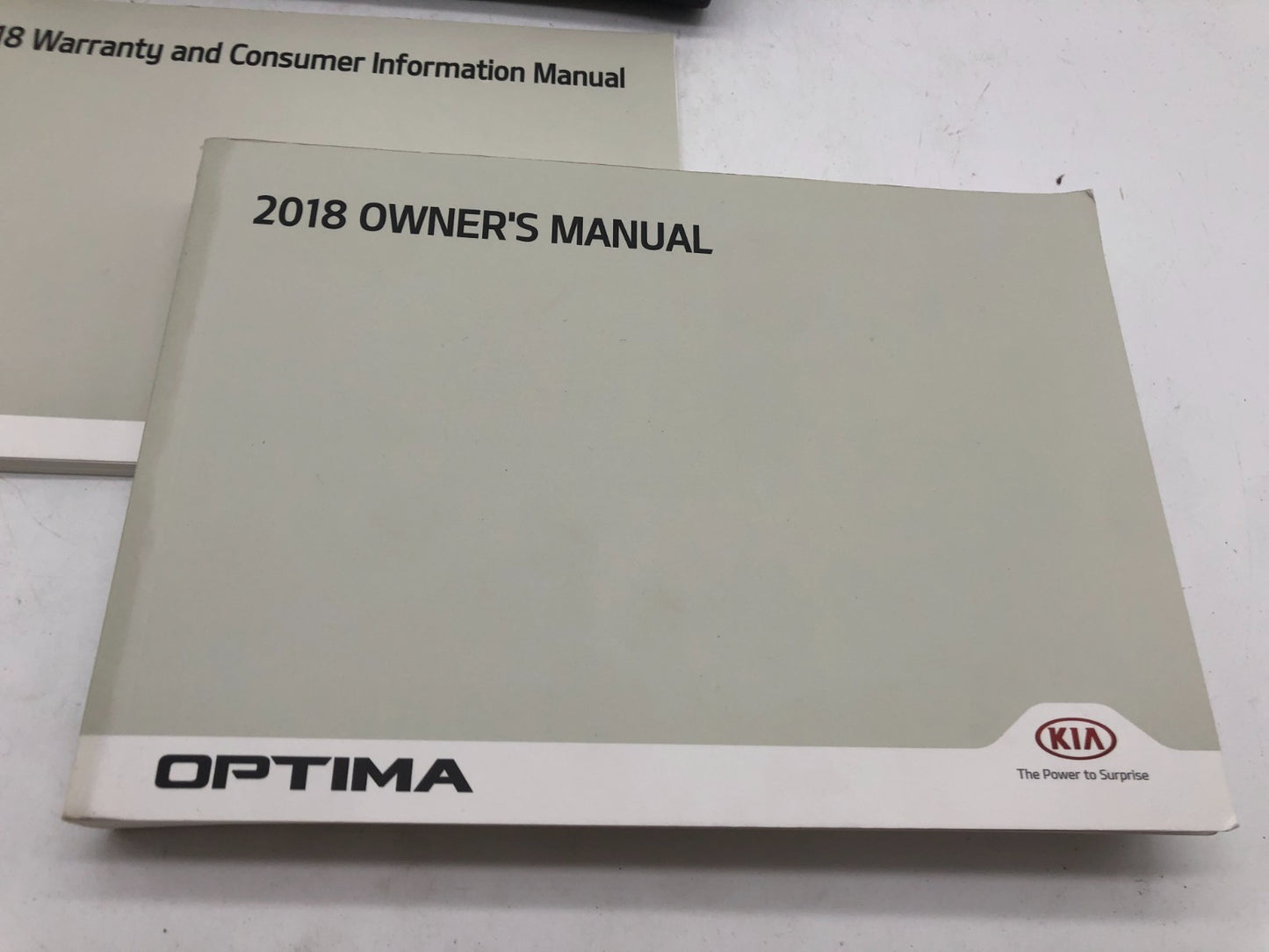2018 Kia Optima Owners Manual Set with Case OEM A01B21007