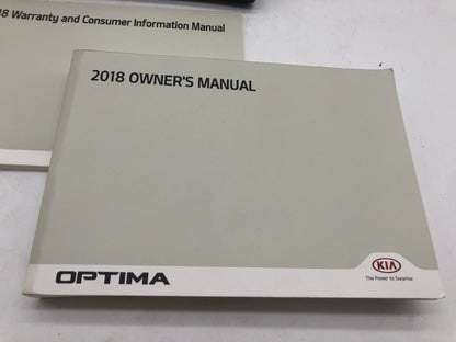 2018 Kia Optima Owners Manual Set with Case OEM A01B21007