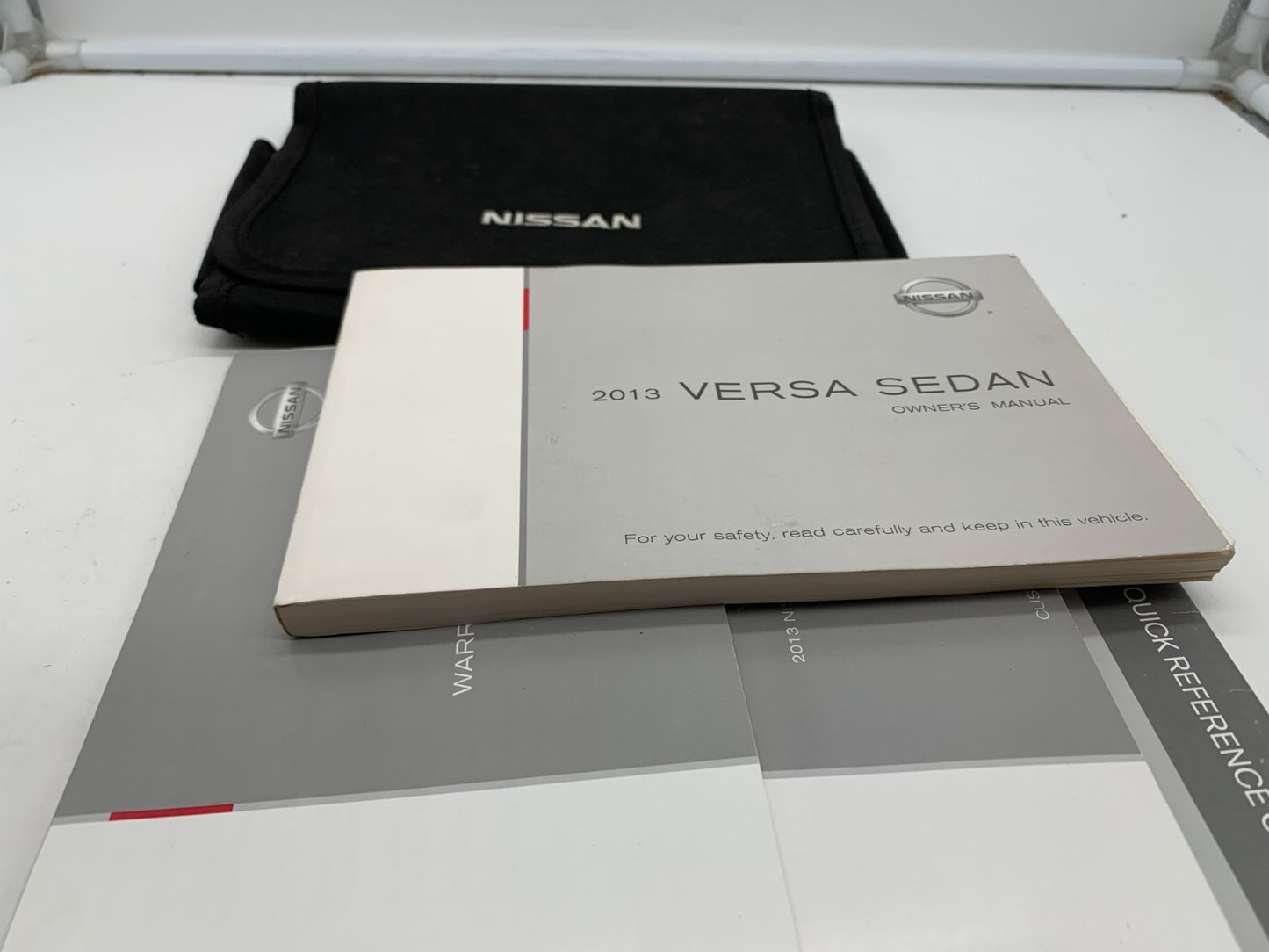 2013 Nissan Versa Sedan Owners Manual Set with Case OEM