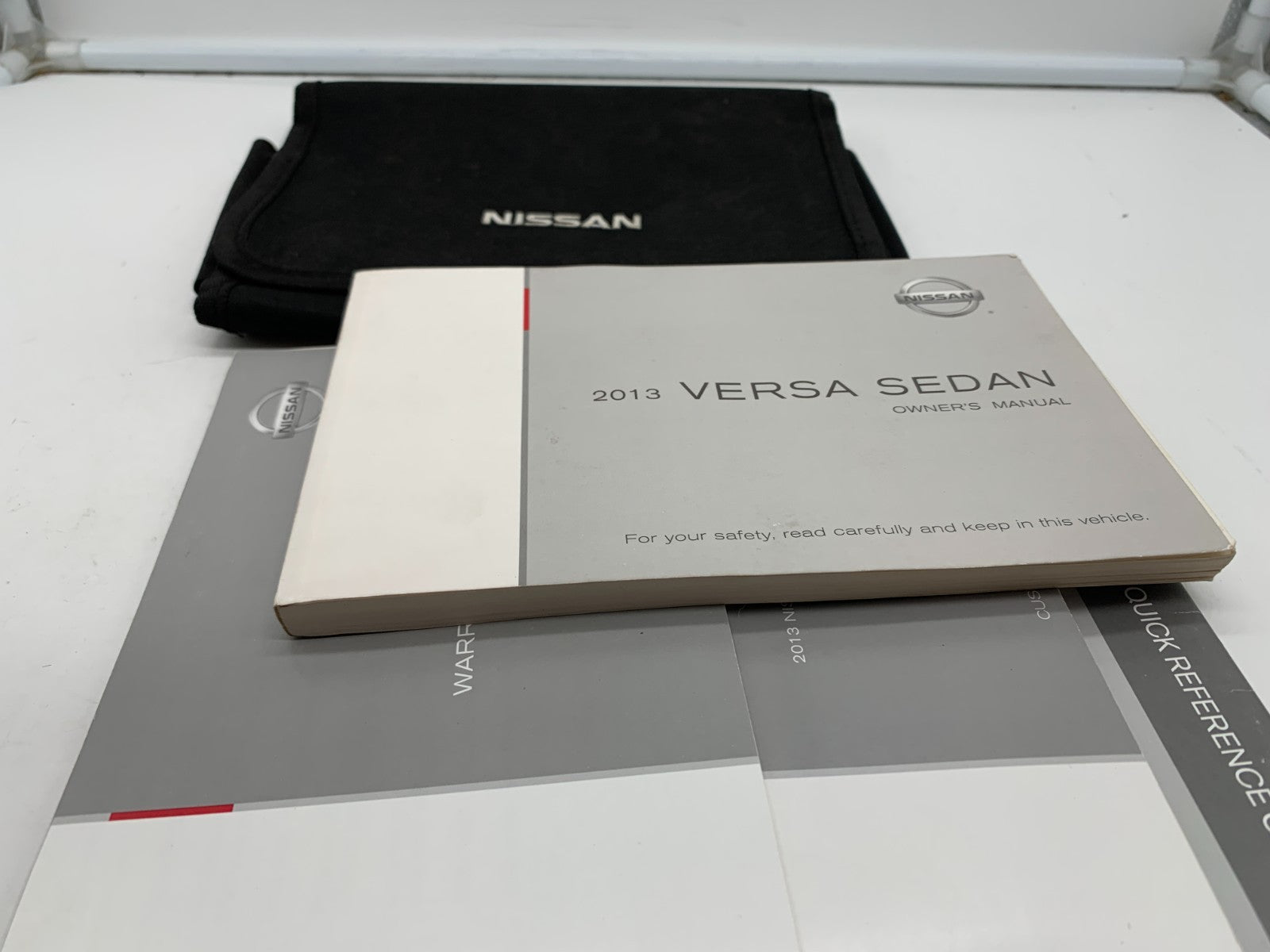 2013 Nissan Versa Sedan Owners Manual Set with Case OEM