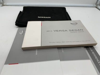 2013 Nissan Versa Sedan Owners Manual Set with Case OEM