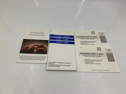 2008 Dodge Avenger Owners Manual Set with Case OEM E03B34023