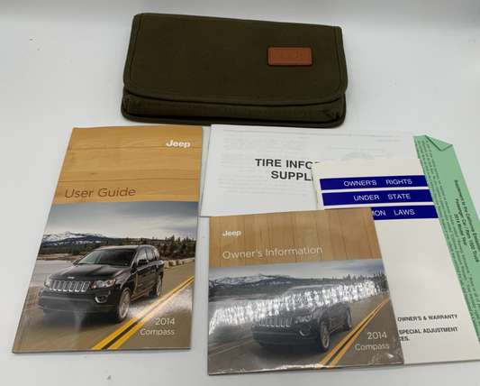2014 Jeep Compass Owners Manual Set with Case OEM B03B51007