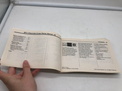2011 Chevrolet Cruze Owners Manual OEM B03B44013