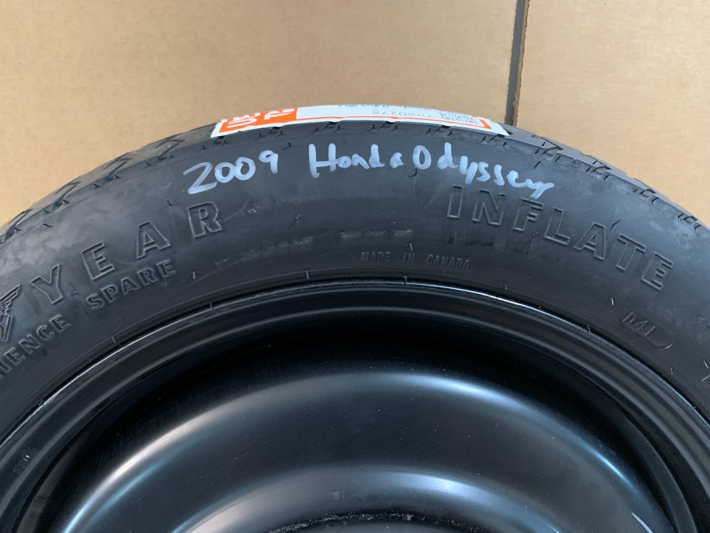 2005-2010 Honda Odyssey 17" Spare Tire Wheel Compact Donut T135/80D17