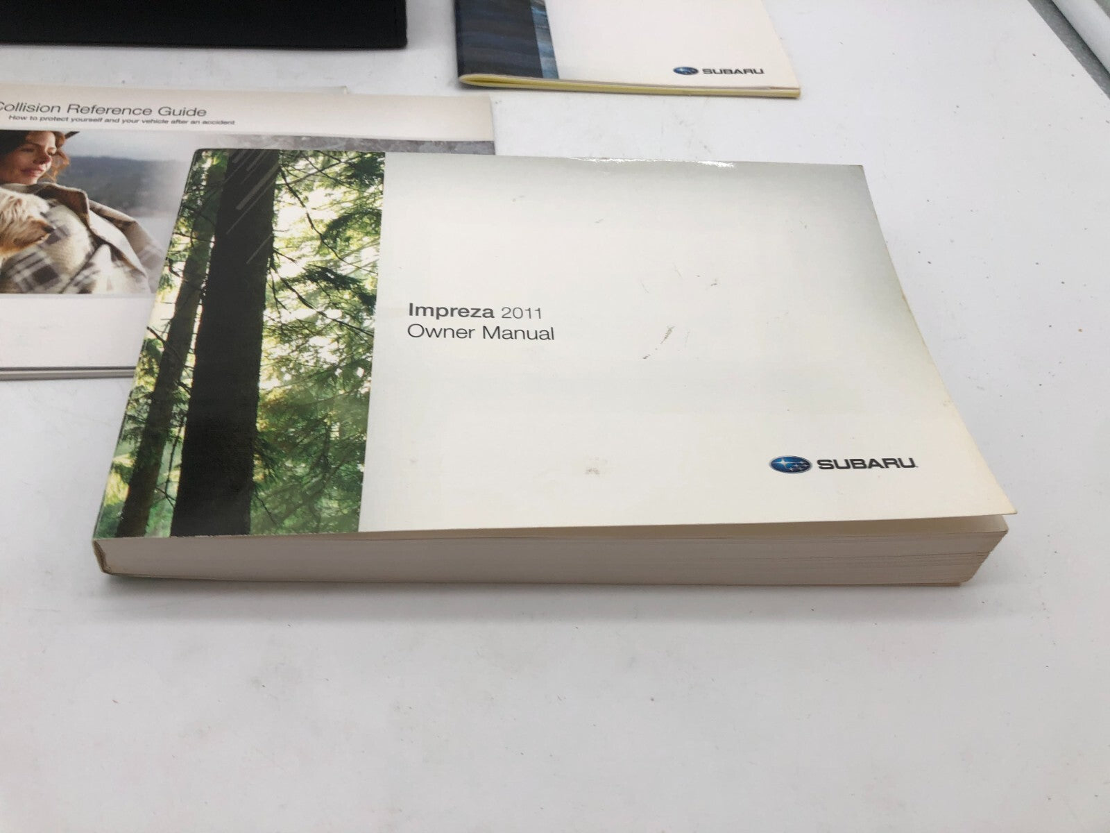 2011 Subaru Impreza Owners Manual Set with Case OEM A01B43084