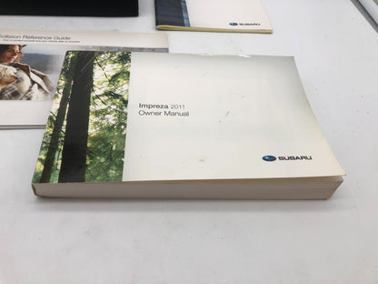 2011 Subaru Impreza Owners Manual Set with Case OEM A01B43084