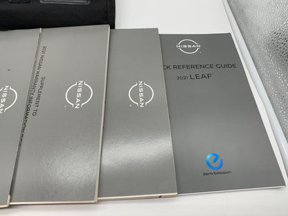 2021 Nissan Leaf Owners Manual Set with Case OEM D01B12059