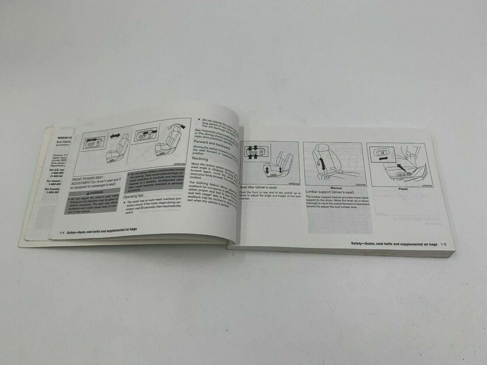 2004 Nissan Maxima Owners Manual OEM D02B25088
