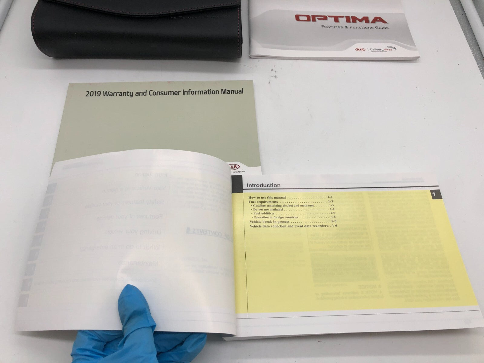 2019 Kia Optima Owners Manual Set with Case OEM A02B29004
