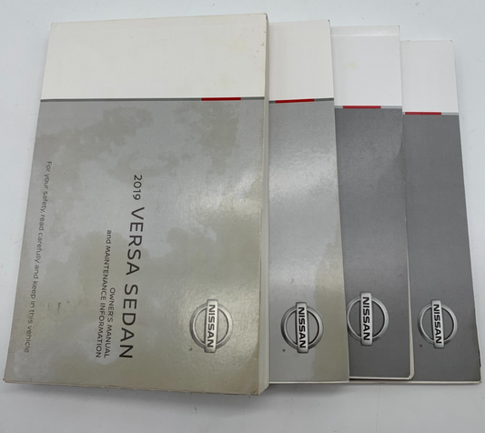 2019 Nissan Versa Sedan Owners Manual Set OEM C01B50026