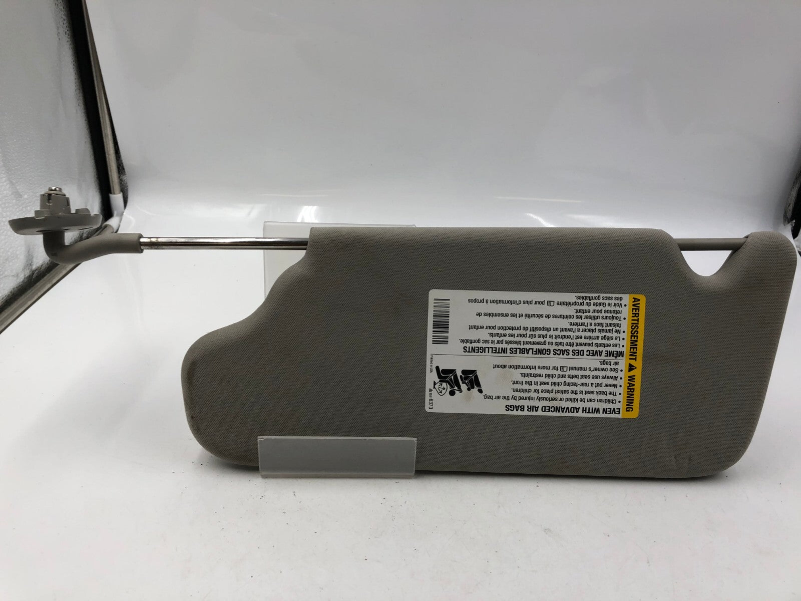 2006-2016 Chevrolet Impala Passenger Sun Visor Gray OEM A03B33043