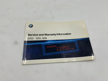 2000 BMW 3 Series Owners Manual Handbook OEM I03B04010