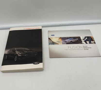2019 Ford Fusion Owners Manual with Case OEM A02B51076