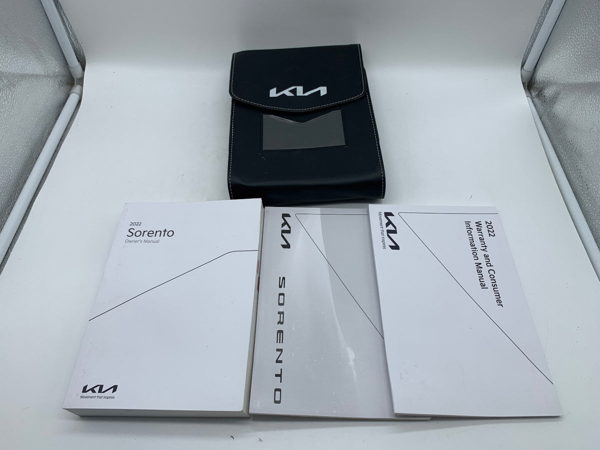 2022 Kia Sorento Owners Manual Set with Case OEM R01B13015