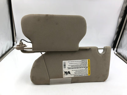 2006-2007 Cadillac DTS Passenger Sun Visor Beige Illuminated OEM A03B09040