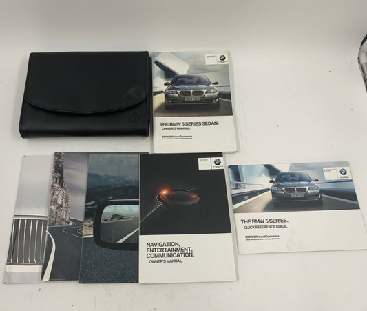 2013 BMW 5 Series Sedan Owners Manual Set with Case OEM E01B60001