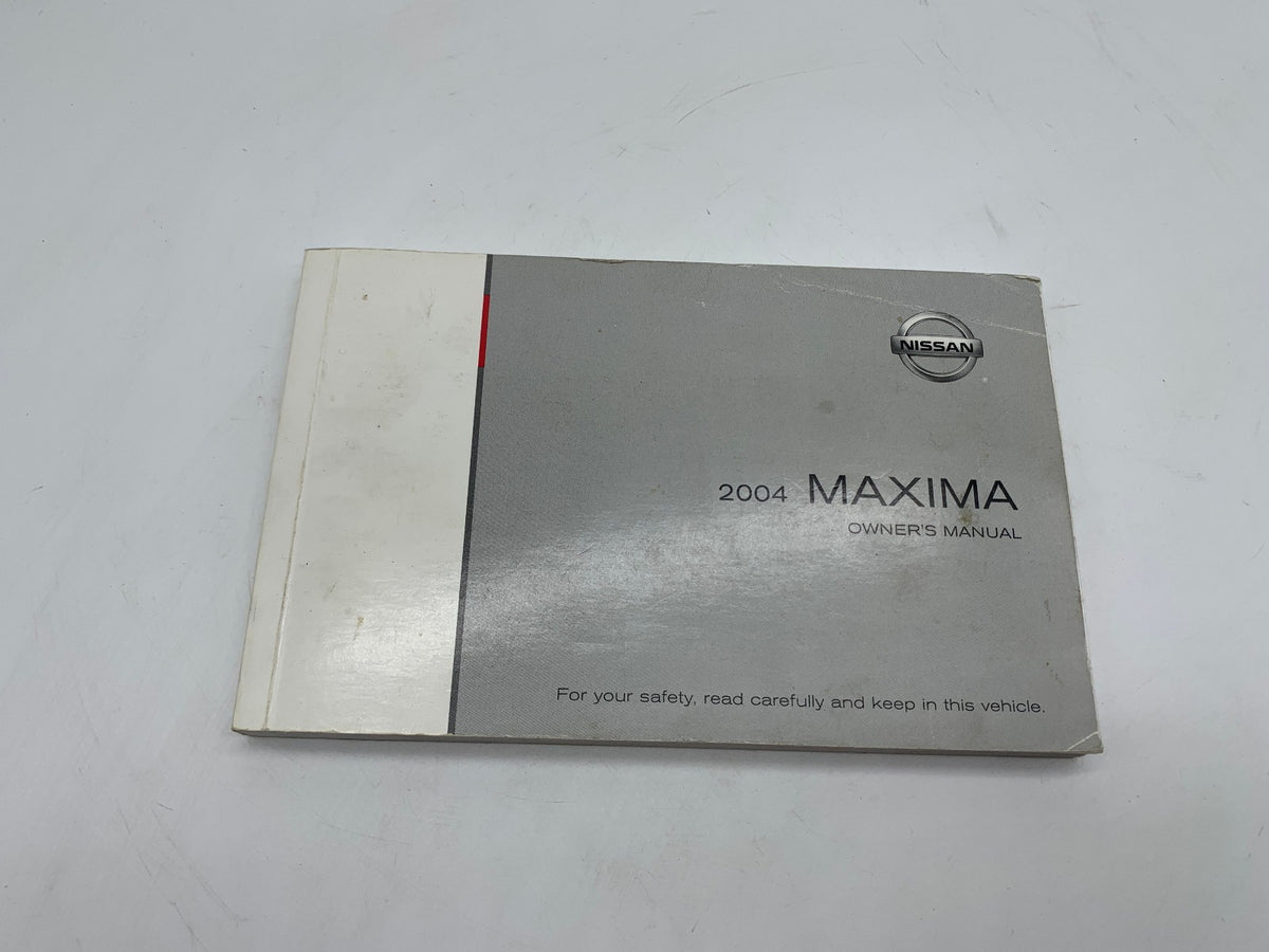 2004 Nissan Maxima Owners Manual OEM R01B37032