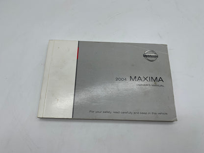 2004 Nissan Maxima Owners Manual OEM R01B37032